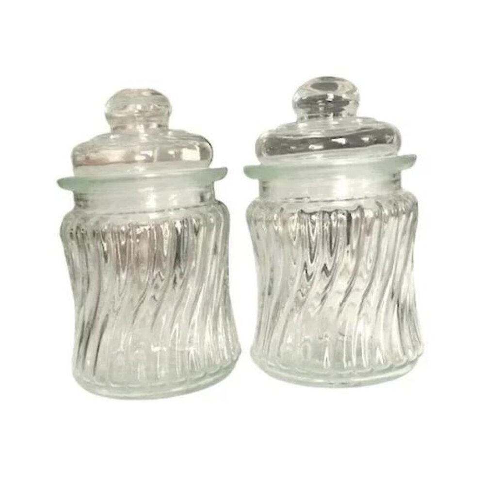 2 Glass Jam Jars with Tight-Sealing Lids